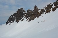 Salita da Lizzola al Pizzo Tre Confini ancora carico di neve l'11 aprile 09 - FOTOGALLERY